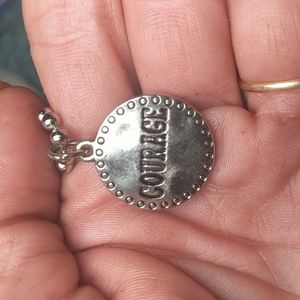 Courage Coin Necklace On 18 Inch Chain